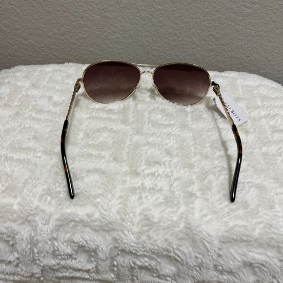 TALBOTS Gold Aviator Sunglasses - Picture 3 of 4